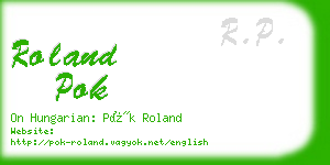 roland pok business card